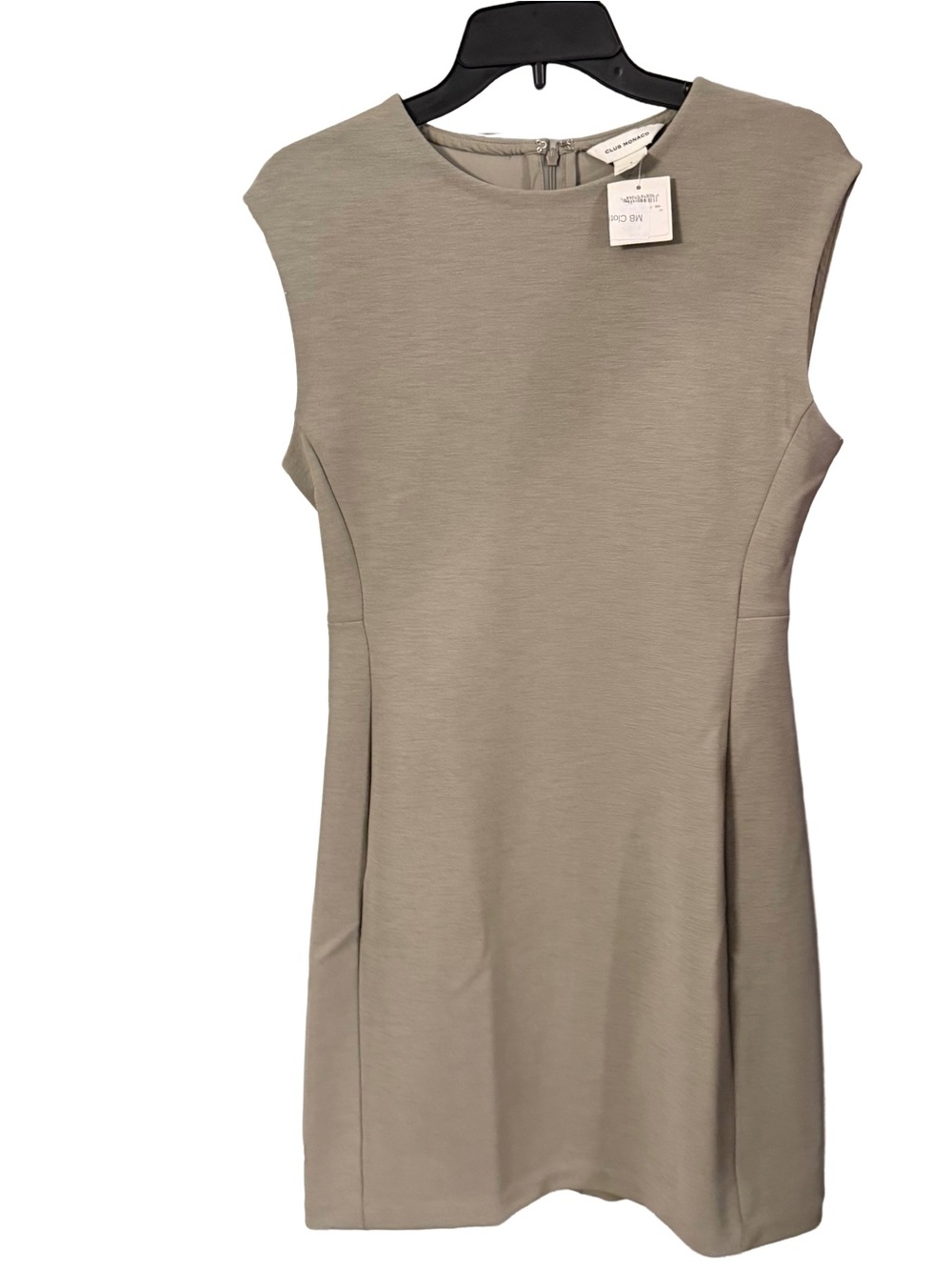 Club Monaco Structural Mini Dress Pale Sage Green Form Flattering Sz 6 NWT